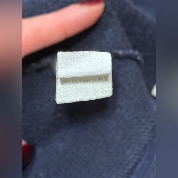 Vintage L.L. Bean 100% Wool Button Sweater Vest Navy Preppy Grandpa Core Men M - Picture 14 of 15